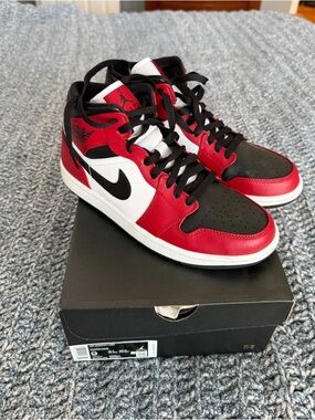 Nike Red/Black/White High-Top Sneakers